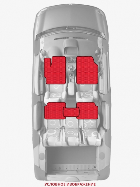 ЭВА коврики «Queen Lux» стандарт для Honda Partner (1G)