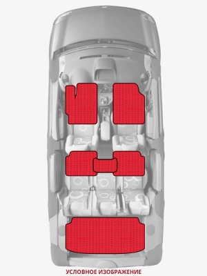 ЭВА коврики «Queen Lux» комплект для Honda Partner (1G)